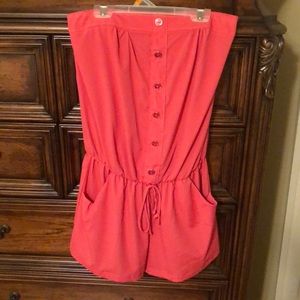 Summer pink romper
